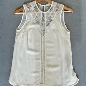 Sandro lace top size 0